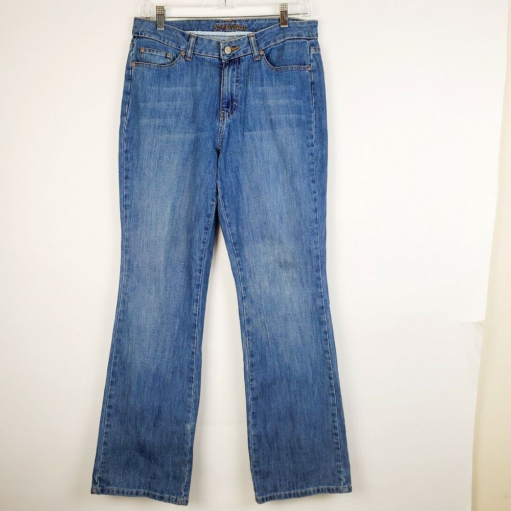 St. John's Bay Women's Medium Wash Bootcut Jeans Size 28W x 29 Inseam